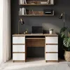 Scrivania CUBA Rovere Wotan / Bianco Opaco – Scrivania Anteprima dell’immagine prodotto 2
