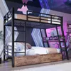 STILVORA Hochbett 90x200 mit Schreibtisch,Kinderbett mit Produktbild-Vorschau 3