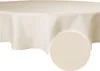 Tischdecke rund 160 cm ecru Leinenoptik Lotuseffekt Produktbild-Vorschau 2