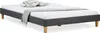 Homestyle4u Polsterbett 160 x 200 cm Futonbett Grau Produktbild-Vorschau 2