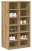 vidaXL Portascarpe in rovere artigianale 54x34x100,5 cm Anteprima dell’immagine prodotto 3