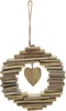 Appendiabiti decorativo cuore driftwood stile casa di Anteprima dell’immagine prodotto 3