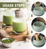 Bambus Teebesen, Matcha-Schneebesen, 4er Set, mit Produktbild-Vorschau 2