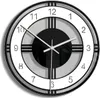 Minimalistische Acryl Wanduhr, Schwarz-Weiß, Leise, Produktbild-Vorschau 1