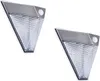 2x LED Solar Außenleuchte Bewegungsmelder Edelstahl Produktbild-Vorschau 2