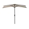 Angel Living 270cm Ombrellone mezzo tondo Alluminio inox e Anteprima dell’immagine prodotto 2