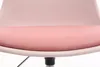 A close-up view of the seat of a pink desk chair. Produktbild-Vorschau