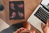 MuchoWow® Mauspad Mousepad Retro - Kopftuch - Muster 19x23 Produktbild-Vorschau 3