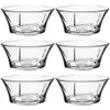 A set of six clear glass bowls arranged in two rows of three. Náhled obrázku produktu