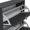 Shane Schuhschrank 3 Falttüren 2R matt grau. Produktbild-Vorschau 16
