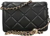 A black quilted handbag with a gold chain strap. Produktbild-Vorschau