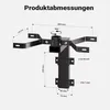 Wiltec Wandhalterung schwarz 50 x 120 x 250 mm für US Produktbild-Vorschau 3