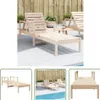 The Living Store Sonnenliege 199,5x62x55 cm Massivholz Produktbild-Vorschau 1