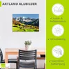 ARTland Wandbild Alu für Innen & Outdoor Alpen Berge Santa Produktbild-Vorschau 4
