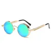 Männer Frauen Retro Vintage Brille Steampunk Runde Metall Produktbild-Vorschau 7