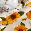 Tischdecke Landhaus Sonnenblumen Orange Rund 100cm Produktbild-Vorschau 7