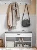 A shoe bench with storage in an entryway. Anteprima dell’immagine prodotto