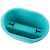 A turquoise oval balcony planter box is shown from a top-down perspective against a white background. Anteprima dell’immagine prodotto