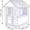 Smoby Die Eiskönigin Spielhaus - 98x110x127 cm, ab 2 Jahren Produktbild-Vorschau 2