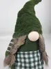 XXL Wichtel Frau Weihnachtswichtel mit LED Nase 56cm Grün Produktbild-Vorschau 2
