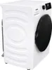 A white washing machine with a black door and control panel. Produktbild-Vorschau