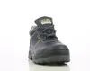 A black safety boot is shown against a white background. Produktbild-Vorschau