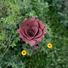 Rose Stehend Blume Metall Corten Garten Dekoration Produktbild-Vorschau 5