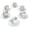 6er Set Espressotasse 10cl mit Espressountertasse 12,1cm Produktbild-Vorschau 2