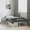 vidaXL Postel s čelem kovová bílá 120x200 cm Náhled obrázku produktu 4