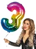 Regenboogkleurige cijferballonnen voor een Productafbeelding-voorbeeld 2