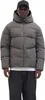 A man wearing a gray puffer jacket and dark jeans, standing against a white background. Produktbild-Vorschau