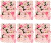 Six artificial flower wall panels arranged in a grid. Podgląd zdjęcia produktu