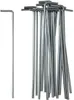 A collection of metal tent stakes on a white background. Náhled obrázku produktu