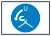 Fallen lösen beim Aussetzvorgang Symbol Schild A5 Produktbild-Vorschau 1