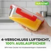 NutriChef set van glazen voorraadpotten – rood: 12 glazen Productafbeelding-voorbeeld 3