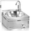 Lavabo in acciaio inox Mahlzeit con comando a ginocchio, Anteprima dell’immagine prodotto 3