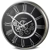 Wanduhr Ø 54 cm Schwarz mit beweglichen Zahnrädern formano Produktbild-Vorschau 2