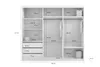 Schiebetürenschrank 250 cm in Grün mit Lamellen, Produktbild-Vorschau 4