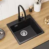 CECIPA MAX Spülbecken Granit 45x45 cm mit Küchenarmatur Produktbild-Vorschau 6
