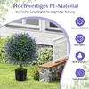COSTWAY 2er sztuczna roślina 58cm, bukszpan z lawendą w Podgląd zdjęcia produktu 5