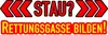 Hermann Schütz Aufkleber STAU? Rettungsgasse bilden! Produktbild-Vorschau 1