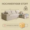 Ecksofa Couch L-Form,Sofa Links Samtstoff Vierersofa mit Produktbild-Vorschau 7
