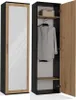 BDW, vestiaire duo avec miroir, 180x50x35cm, fonctionnel, Voir les images du produit 1