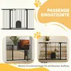 PawHut Hondenpoort, beschermingshek, deurhek, staal, zwart Productafbeelding-voorbeeld 8