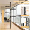 Teleskop Garderobenständer ausziehbar 100-310cm, mit 5 Produktbild-Vorschau 2