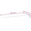 Tischplatte Rechteckig 160x50x2 cm Massivholz Akazie - Produktbild-Vorschau 8