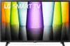 A black LG smart TV displaying a colorful abstract image with the text "LG SMART TV" on the screen. Anteprima dell’immagine prodotto