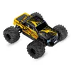 A remote-controlled monster truck toy with a yellow and black design. Voir les images du produit