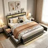 Letto imbottito INONEFT, 180x200 cm, con spazio Anteprima dell’immagine prodotto 1