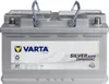 A VARTA Silver Dynamic AGM car battery is shown against a white background. Produktbild-Vorschau